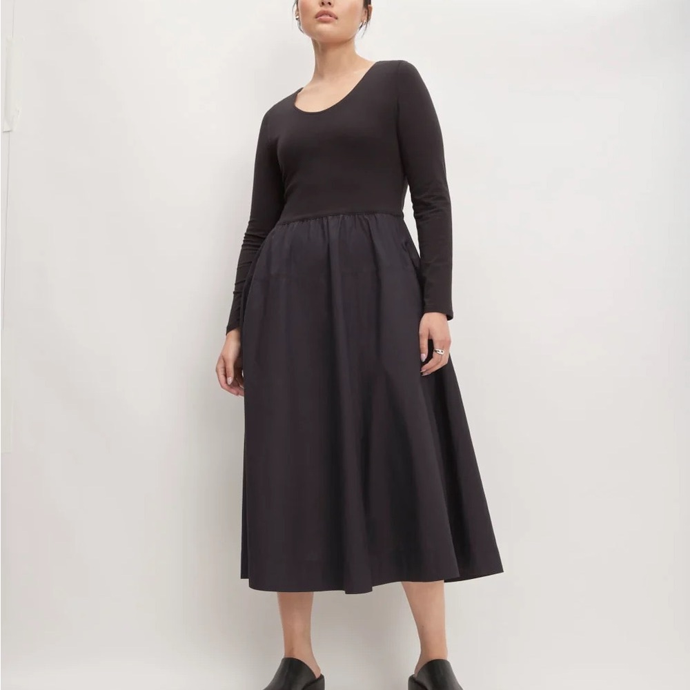 Everlane Black Midi Skirt